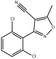 3-(2,6-DICHLOROPHENYL)-5-METHYL-4-ISOXAZOLECARBONITRILE Struktur