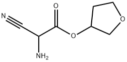 Acetic acid, aminocyano-, tetrahydro-3-furanyl ester (9CI) Struktur