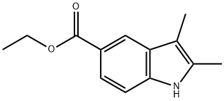 2,3-DIMETHYL-1 H-INDOLE-5-CARBOXYLIC ACID ETHYL ESTER Struktur