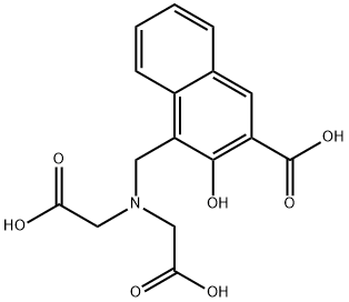 4-([BIS(CARBOXYMETHYL)AMINO]METHYL)-3-HYDROXY-2-NAPHTHOIC ACID Struktur