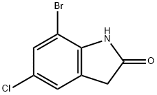 7-BROMO-5-CHLORO-2-OXINDOLE Struktur