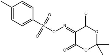 5-(TOSYLOXYIMINO)-2,2-DIMETHYL-1,3-DIOXANE-4,6-DIONE Struktur