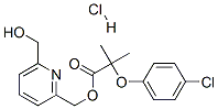 [6-(hydroxymethyl)-2-pyridyl]methyl 2-(4-chlorophenoxy)-2-methylpropionate hydrochloride  Struktur