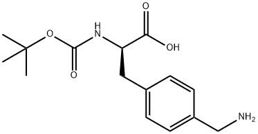 4-AMINOMETHYL-D-BOC-PHENYLALANINE Structure