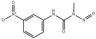 1-Methyl-3-(m-nitrophenyl)-1-nitrosourea Struktur