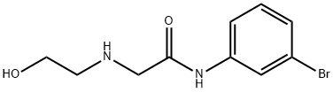 2-(2-HYDROXYETHYLAMINO)-N-(3-BROMOPHENYL)ACETAMIDE Struktur