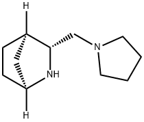 2-Azabicyclo[2.2.1]heptane,3-(1-pyrrolidinylmethyl)-,(1S,3R,4R)-(9CI) Struktur