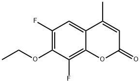 6,8-DIFLUORO-7-ETHOXY-4-METHYLCOUMARIN Struktur