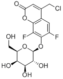 4-CHLOROMETHYL-6,8-DIFLUOROUMBELLIFERYL-BETA-D-GALACTOPYRANOSIDE Structure