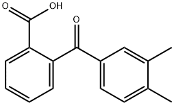 2-(3,4-DIMETHYLBENZOYL)BENZOIC ACID Struktur