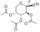 2,3,4-TRI-O-ACETYL-1-DEOXY-1-FLUORO-BETA-D-ARABINOPYRANOSYL CYANIDE Struktur