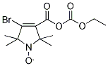 Ethyl 4-Bromo-1-oxyl-2,2,5,5-tetramethyl-δ3-pyrroline-3-carboxylate Struktur