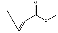 1-Cyclopropene-1-carboxylic acid, 3,3-dimethyl-, methyl ester (8CI,9CI) Struktur