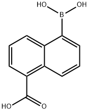 1-Naphthalenecarboxylic acid, 5-boronic acid Struktur