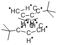 Dimethylbis(t-butylcyclopentadienyl)titanium (IV) Struktur