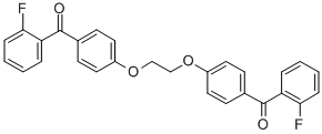 ETHYLENE GLYCOL BIS[4-(2-FLUOROBENZOYL)PHENYL] ETHER Struktur