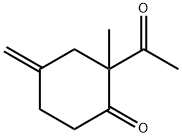 Cyclohexanone, 2-acetyl-2-methyl-4-methylene- (9CI) Struktur