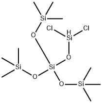 TRIS(TRIMETHYLSILOXY)SILOXYDICHLOROSILANE Struktur