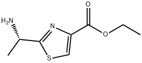 4-Thiazolecarboxylicacid,2-[(1S)-1-aminoethyl]-,ethylester(9CI) Struktur