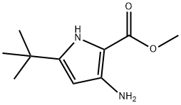 1H-Pyrrole-2-carboxylicacid,3-amino-5-(1,1-dimethylethyl)-,methylester(9CI) Struktur