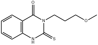 2-MERCAPTO-3-(3-METHOXY-PROPYL)-3 H-QUINAZOLIN-4-ONE Struktur