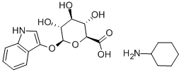 3-Indolyl--D-glucuronideCyclohexylammoniumsalt Struktur