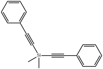 BIS(PHENYLETHYNYL)DIMETHYLSILANE Struktur