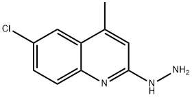 6-CHLORO-2-HYDRAZINO-4-METHYLQUINOLINE Struktur