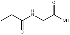 N-(1-oxopropyl)-Glycine Struktur