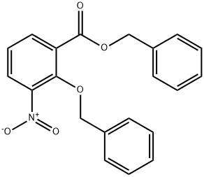 2-Benzyloxy-3-nitro-benzoic Acid Benzyl Ester Struktur