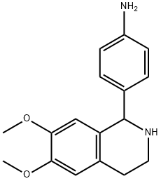 4-(6,7-DIMETHOXY-1,2,3,4-TETRAHYDROISOQUINOLIN-1-YL)ANILINE Struktur