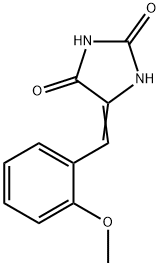 5-(2-methoxyphenyl)methylenehydantoin Struktur