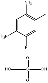 4-FLUORO-6-METHYL-m-PHENYLENEDIAMINE SULFATE Struktur