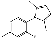 1H-Pyrrole, 1-(2-fluoro-4-iodophenyl)-2,5-dimethyl- Struktur