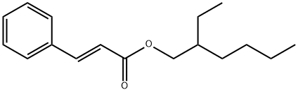 2-Propenoic acid, 3-phenyl-, 2-ethylhexyl ester, (2E)- Struktur