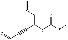 Carbamic  acid,  [1-(3-oxo-1-propynyl)-3-butenyl]-,  methyl  ester  (9CI) Struktur