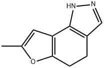 7-METHYL-4,5-DIHYDRO-1H-FURO[2,3-G]INDAZOLE Struktur