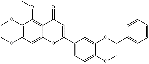 3-芐氧基-4,5,6,7-四甲氧基黃酮, 21764-08-9, 結(jié)構(gòu)式