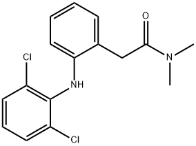 2-[(2,6-Dichlorophenyl)aMino]-N,N-diMethylbenzeneacetaMide Struktur