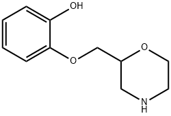 2-[(2-Hydroxyphenoxy)methyl]morpholine Struktur