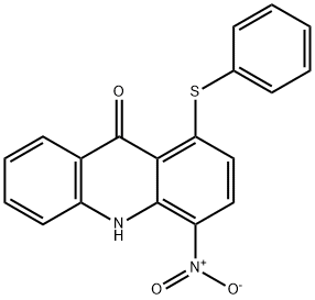 4-nitro-1-(phenylthio)acridin-9(10H)-one Struktur