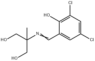 2-[(3,5-DICHLORO-2-HYDROXYBENZYLIDENE)AMINO]-2-METHYLPROPANE-1,3-DIOL Struktur