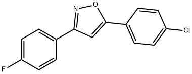 Isoxazole, 5-(4-chlorophenyl)-3-(4-fluorophenyl)- Struktur