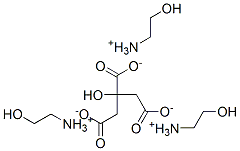 tris[(2-hydroxyethyl)ammonium] citrate  Structure