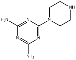 6-(1-Piperazinyl)-1,3,5-triazine-2,4-diamine Struktur