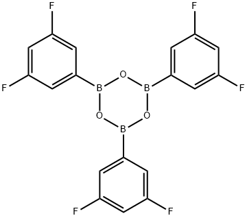 2,4,6-Tris(3,5-Difluorophenyl)boroxin Struktur