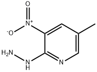 2-Hydrazinyl-5-methyl-3-nitropyridine Struktur