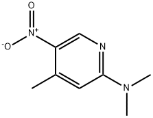 2-(DIMETHYLAMINO)-5-NITRO-4-PICOLINE Struktur