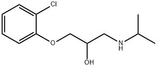 1-(o-Chlorophenoxy)-3-(isopropylamino)-2-propanol Struktur