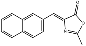 Z-2-METHYL-4-(NAPHTHALEN-2-YLMETHYLENE)OXAZOL-5(4H)-ONE Struktur